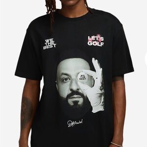 Mens Lets Golf Photo Graphic Tee - Black - Size 2XL